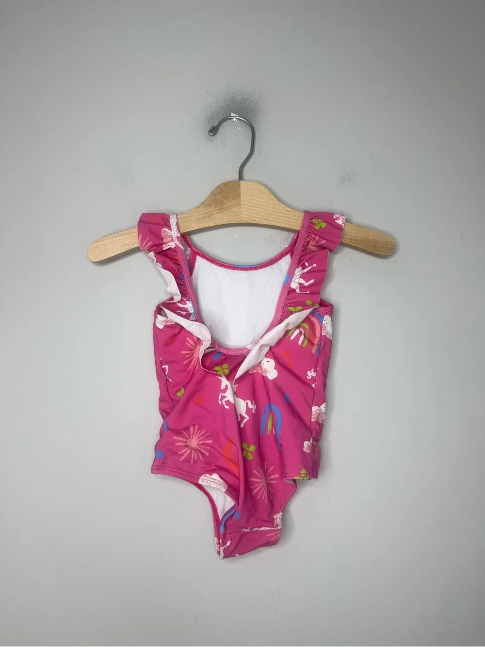 $12 ADD ON hatley swim pink unicorn‎ rainbow one-piece bathing suit zara h&m